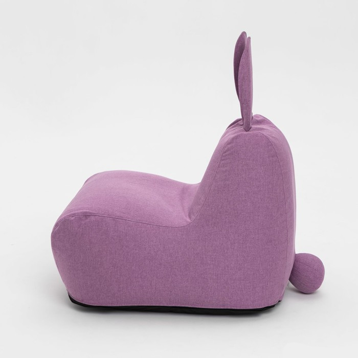 Кресло-мешок «Зайчик», размер 80x90 см рогожка, цвет сиреневый - фото 3 - id-p184261603