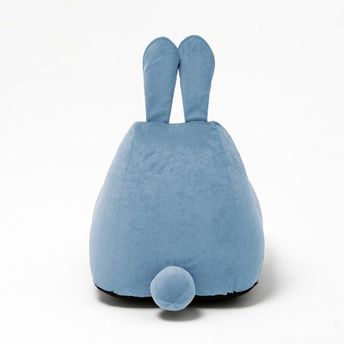 Кресло-мешок «Зайчик», размер 80x90 см велюр, цвет голубой - фото 4 - id-p184261639