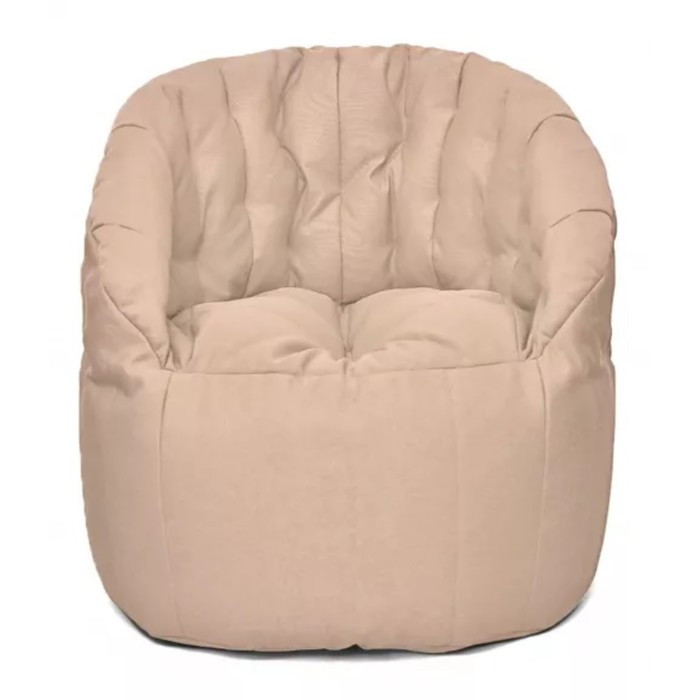 Кресло Челси, размер 85х85 см, ткань ткань рогожка, цвет молочный - фото 1 - id-p184261771