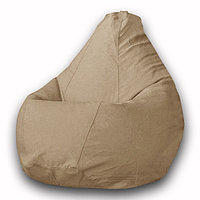 Кресло-мешок «Груша» Позитив Modus, размер XXXL, диаметр 110 см, высота 145 см, велюр, цвет бежевый