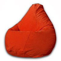 Кресло-мешок «Груша» Позитив Modus, размер XXXL, диаметр 110 см, высота 145 см, велюр, цвет красный