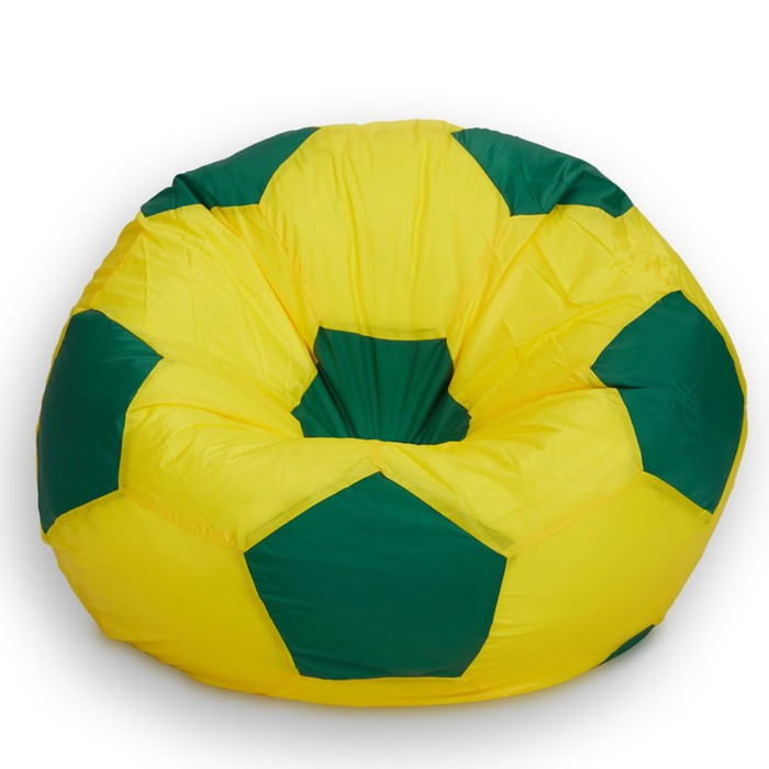 Кресло-мешок Мяч, размер 70 см, ткань оксфорд, цвет жёлтый, зелёный - фото 1 - id-p184261123