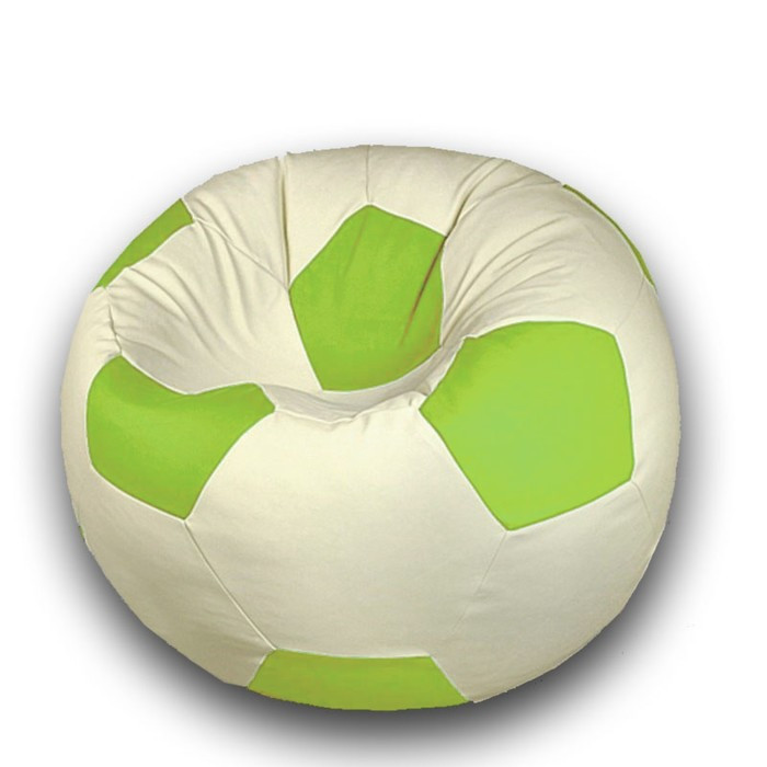 Кресло-мешок «Мяч», размер 70 см, см, искусственная кожа, цвет бежевый, салатовый - фото 1 - id-p184261199