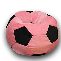 Кресло-мешок «Мяч», размер 70 см, см, велюр, цвет розовый, чёрный