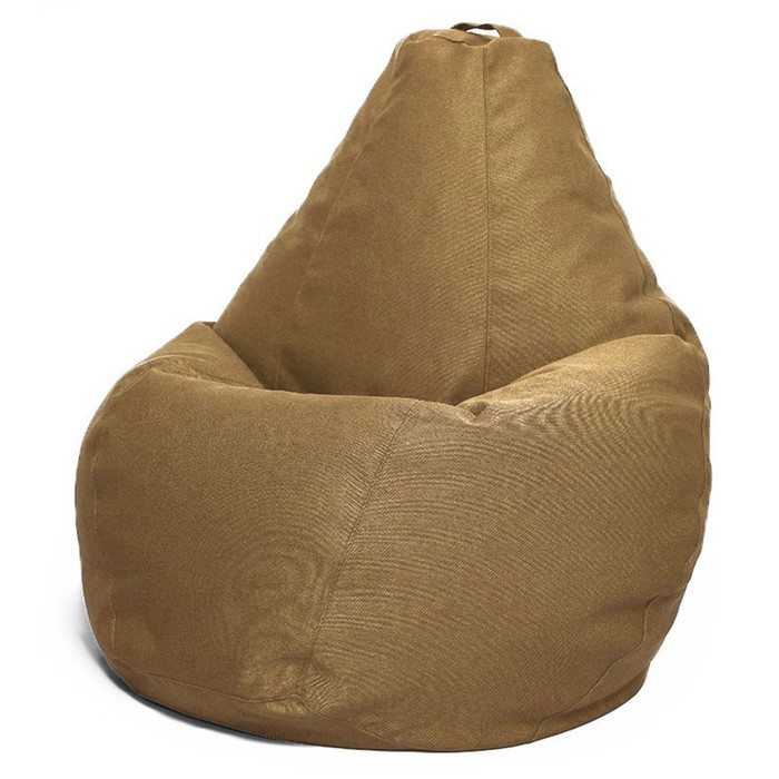 Кресло-мешок «Груша» Позитив, размер XL, диаметр 95 см, высота 125 см, рогожка, цвет коричневый - фото 1 - id-p184261431