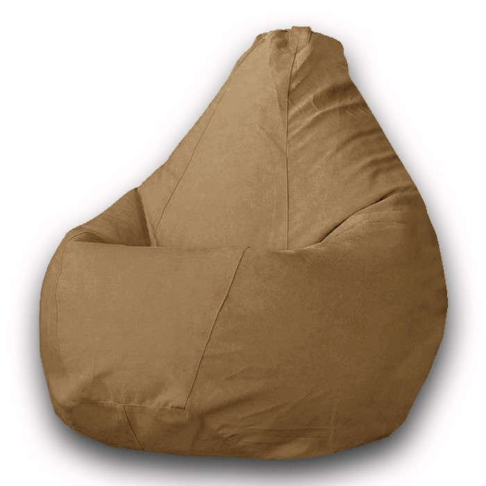 Кресло-мешок «Груша» Позитив Modus, размер XL, диаметр 95 см, высота 125 см, велюр, цвет коричневый - фото 1 - id-p184261529
