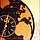 Часы Планета. Цвет черно-золотой, фото 2