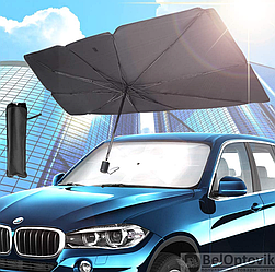Солнцезащитный зонт для лобового стекла автомобиля, светоотражающий, складной 75 х 130 см