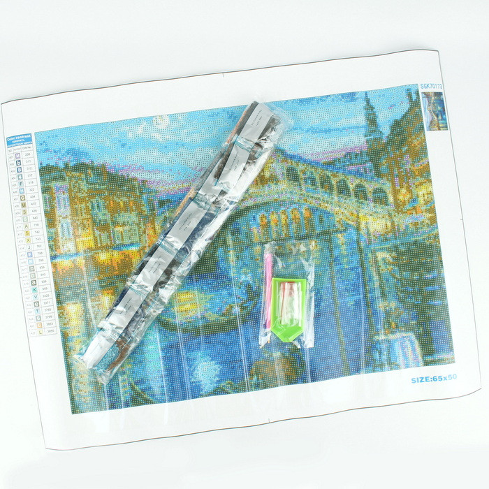 Алмазная живопись 50*65 см, Венецианский мост - фото 3 - id-p184263729