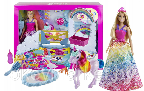 Игровой набор Barbie Кукла и единорог серия Дримтопия, фото 3