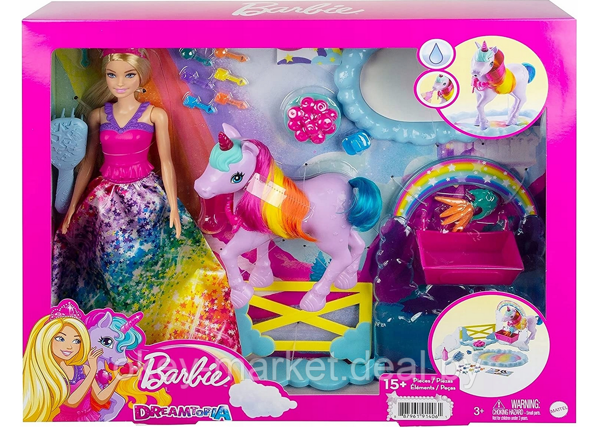 Игровой набор Barbie Кукла и единорог серия Дримтопия - фото 6 - id-p184263867