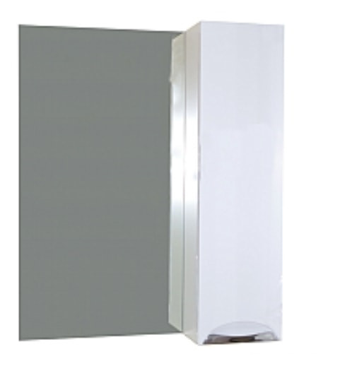 СанитаМебель Шкаф с зеркалом Камелия-08 правый (Белый) - фото 1 - id-p130134938