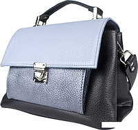Женская сумка Carlo Gattini Classico Agliano 8036-01 (черный/голубой)