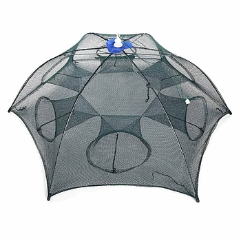 Раколовка "Зонтик", 6 входов, сетка, складная