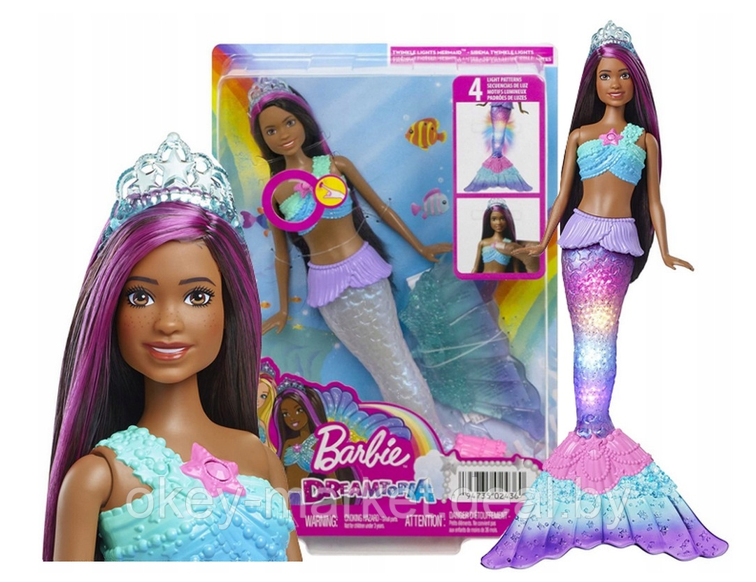 Кукла Barbie Dreamtopia Русалка с мерцающими огнями HDJ37 - фото 1 - id-p184275146