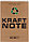 Блокнот на гребне Kraft Note 200*290 мм, 80 л., клетка, фото 3