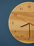 Часы интерьерные из ясеня (модель №2) Натуральный, фото 3