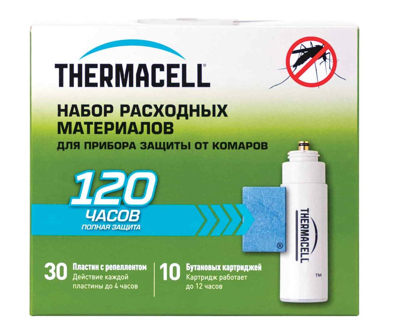 Набор расходных материалов Thermacell Mega Refill (10 газовых картриджей + 30 пластин) - фото 1 - id-p184286225