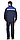 Костюм "СИРИУС-Стандарт" куртка, брюки т.синий с васильковым СОП 50 мм, фото 3