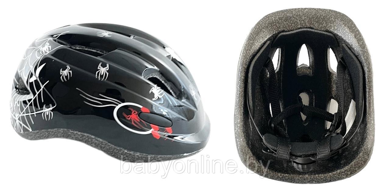 Детский велосипедный шлем Размер М 46-52 см арт 09-M-BKS с регулировками - фото 1 - id-p184287766