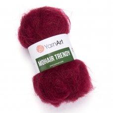 Пряжа Ярнарт Мохер Тренди (Yarnart Mohair Trendy) цвет 109 бордо - фото 1 - id-p184288718