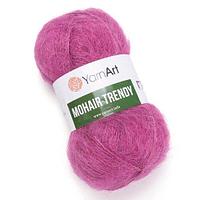 Пряжа Ярнарт Мохер Тренди (Yarnart Mohair Trendy) цвет 144 сухая роза