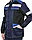 Костюм мужской летний «СИРИУС-ПОЛИНОМ» куртка и брюки, синий с черным и васильковым, СОП, фото 9
