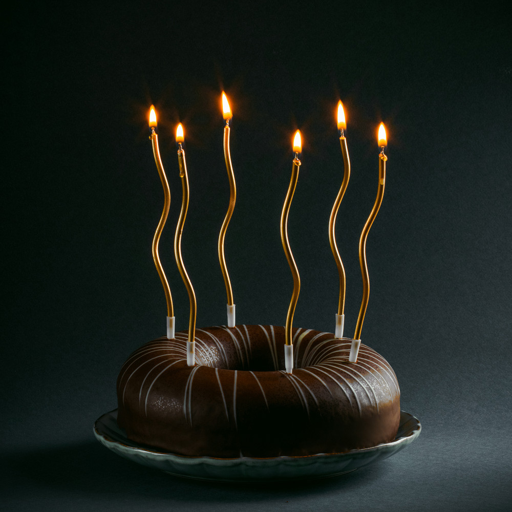 Набор свечей для торта, блеск, 6 шт., 17 см, 4 цвета, парафин, 506-201 - фото 1 - id-p184290461