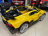 Детский электромобиль RiverToys Bugatti Divo HL338 (желтый) Лицензия, фото 2