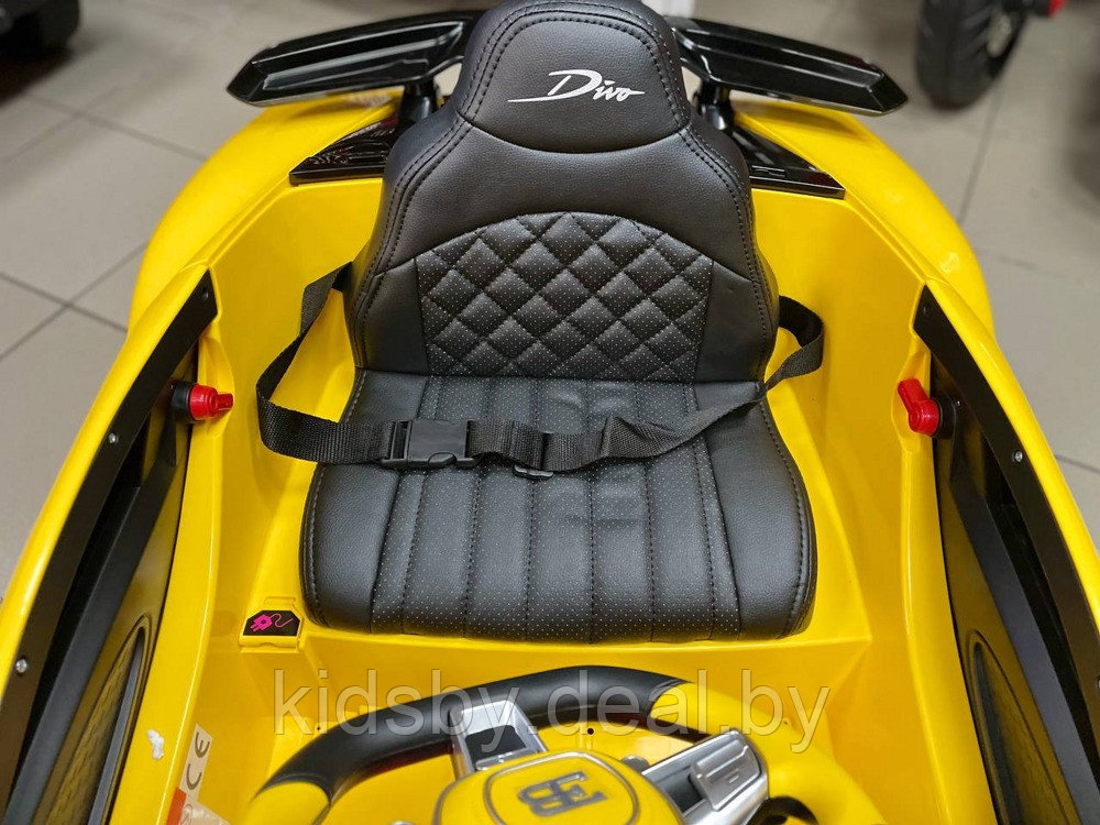 Детский электромобиль RiverToys Bugatti Divo HL338 (желтый) Лицензия - фото 3 - id-p180591616