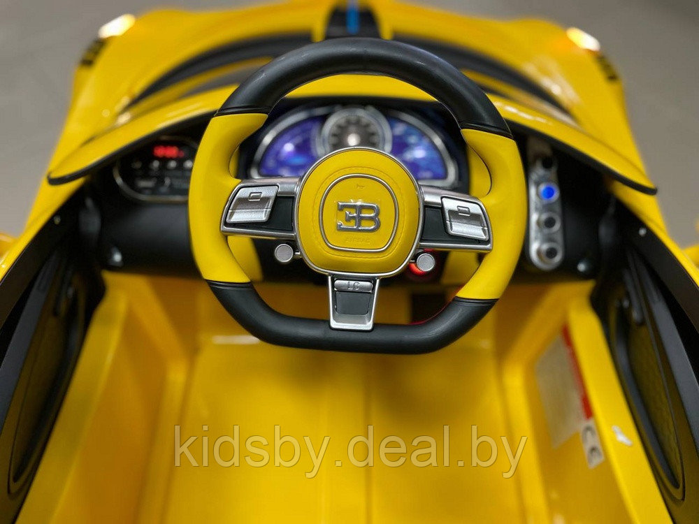 Детский электромобиль RiverToys Bugatti Divo HL338 (желтый) Лицензия - фото 4 - id-p180591616