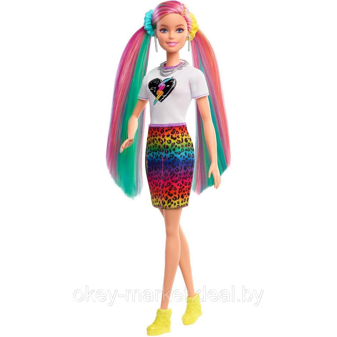 Игровой набор Barbie Разноцветные волосы GRN81 - фото 2 - id-p184294641
