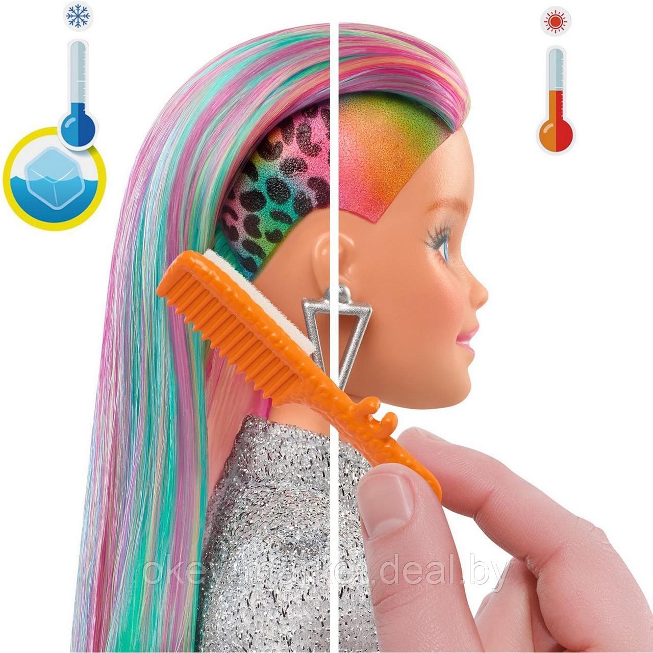 Игровой набор Barbie Разноцветные волосы GRN81 - фото 6 - id-p184294641