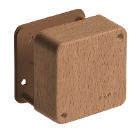 65004-38М - Коробка распаячная для о/п 79x79x32 мм (бук на светлой основе)