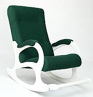 Кресло-качалка Бастион 2 Bahama emerald ноги белые