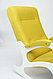 Кресло-качалка Бастион 2 Bahama yellow белые ноги, фото 2