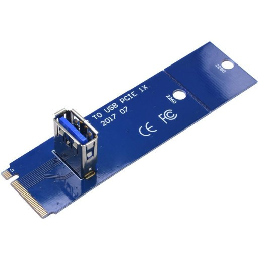 Адаптер - переходник M.2 - USB3.0, синий 555806