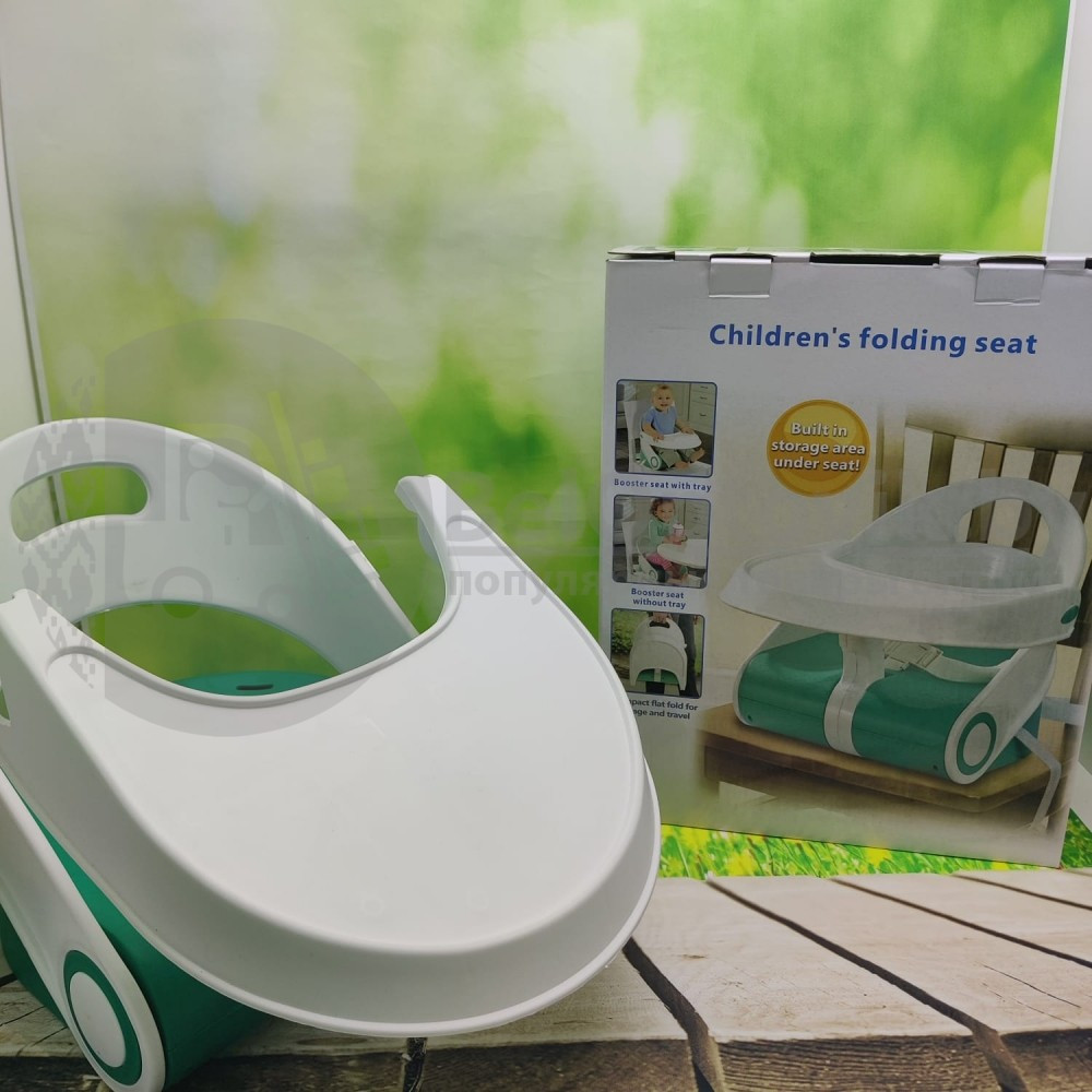 Переносной стульчик-бустер для кормления до 3-х лет Childrens Folding Seat - фото 7 - id-p179624443