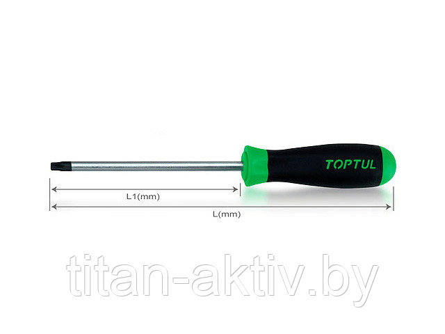 Отвертка TORX T30x125мм TOPTUL