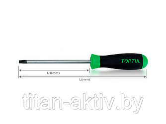 Отвертка TORX T30x125мм TOPTUL