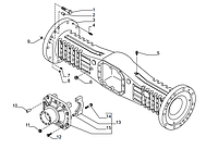 Задний мост Амкодор 320 CARRARO 370465 (28.25)