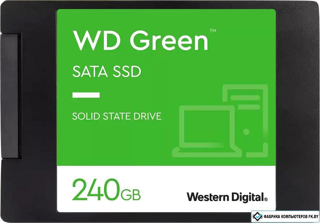 SSD WD Green 240GB WDS240G3G0A - фото 1 - id-p184338275