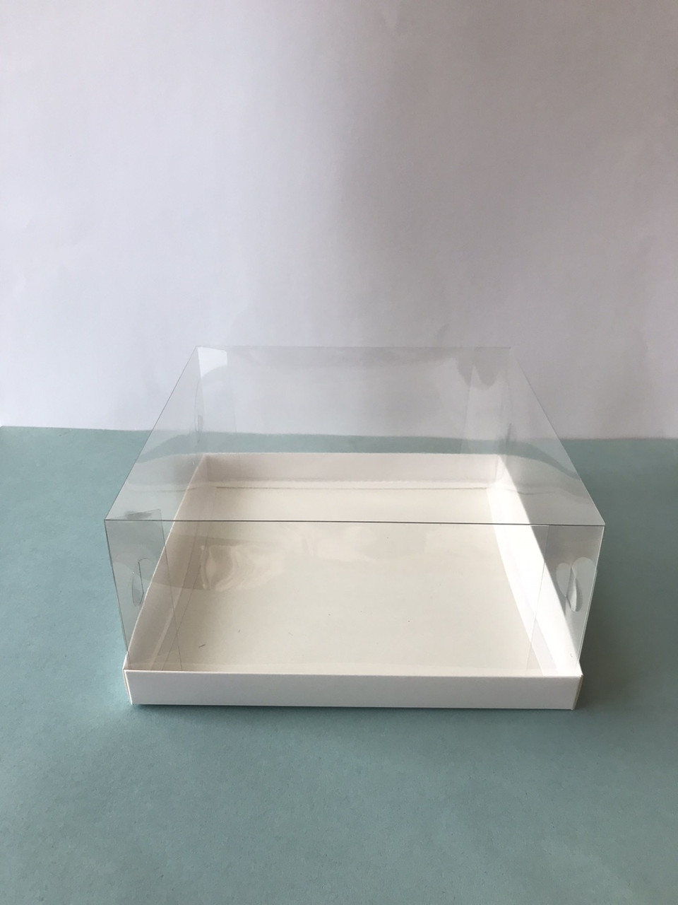 Коробка для тортов с прозрачным куполом, 225х225х h110 мм - фото 2 - id-p184341227