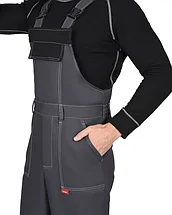 Костюм сварщика СИРИУС-ГЕРКУЛЕС летний, куртка, п/к т.серый с черным, СОП 50мм, фото 2