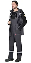 Костюм сварщика СИРИУС-ГЕРКУЛЕС летний, куртка, п/к т.серый с черным, СОП 50мм, фото 2