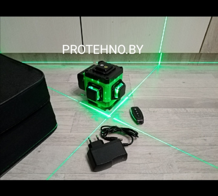 ЛАЗЕРНЫЙ УРОВЕНЬ 3х360 Profipower 3D Нивелир зелёный луч лазер отвес - фото 1 - id-p137802184