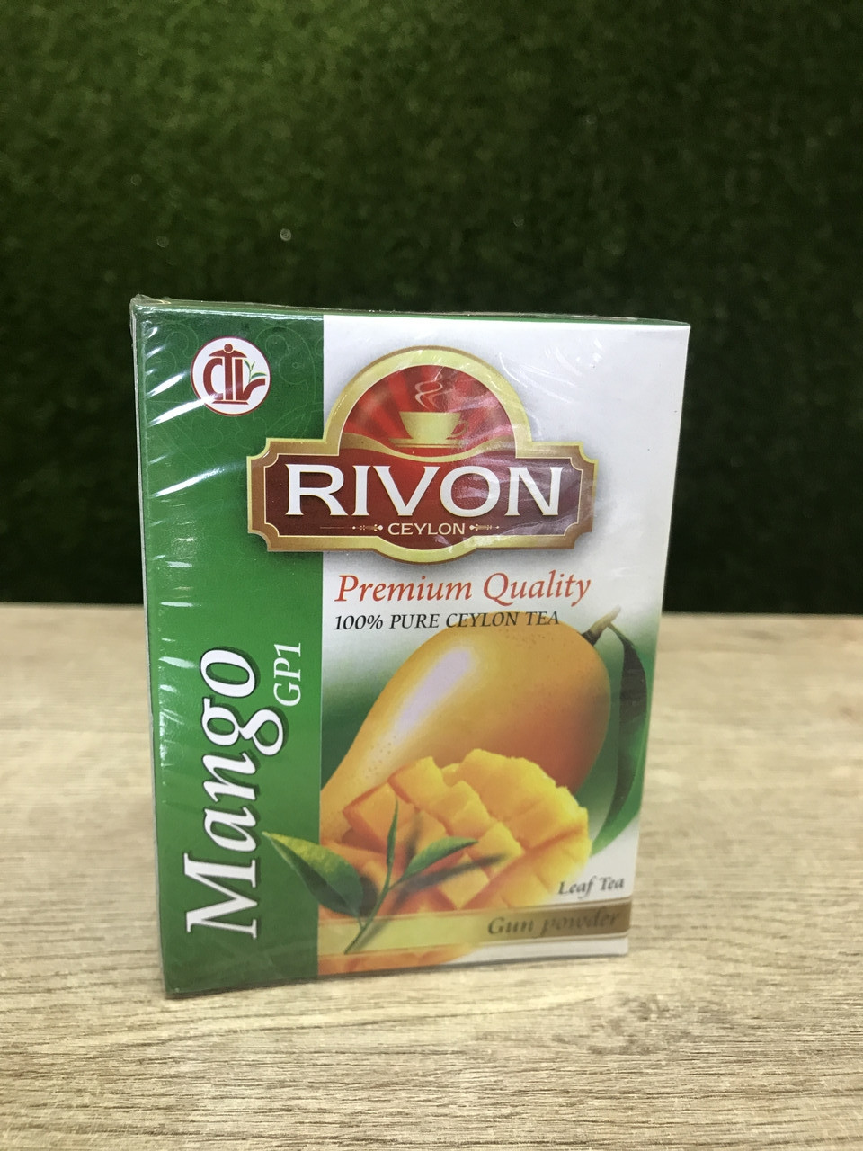 Чай зеленый крупнолистовой с МАНГО GP1 RIVON Mango, Шри-Ланка 100 г - фото 1 - id-p184342177