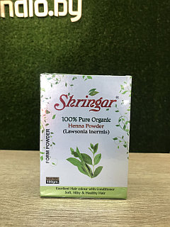 Хна органическая индийская 100% натуральная Шрингар Shringar, 100 г