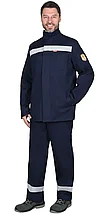 Костюм сварщика СИРИУС-ГЕРКУЛЕС летний: куртка, брюки темно-синий и СОП, фото 3