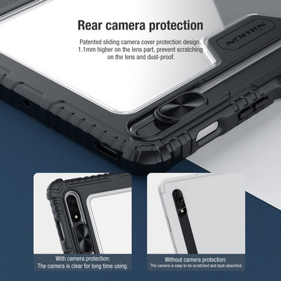 Защитный чехол Nillkin Bumper Leather Case Pro Черный для Samsung Galaxy Tab S8 Plus - фото 3 - id-p184367222